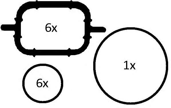 Комплект прокладок, впускной коллектор