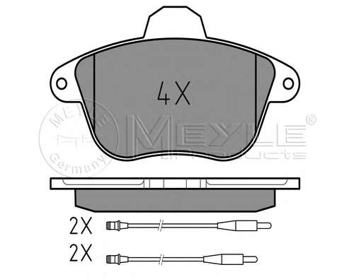 Комплект тормозных колодок, дисковый тормоз
