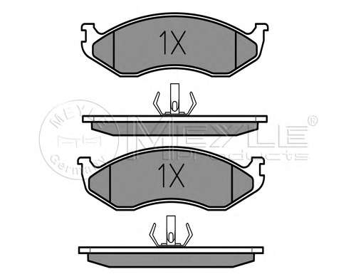 Комплект тормозных колодок, дисковый тормоз