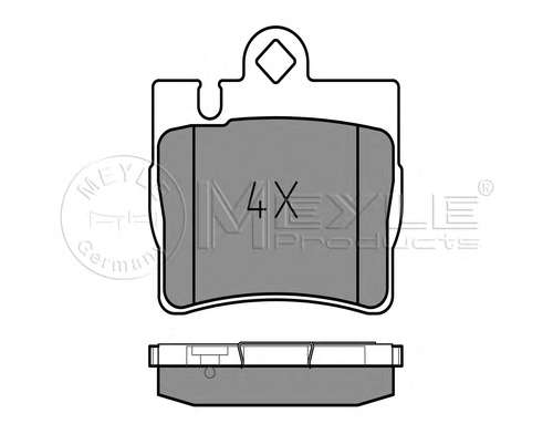 Комплект тормозных колодок, дисковый тормоз