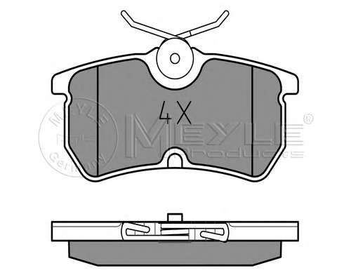 Комплект тормозных колодок, дисковый тормоз