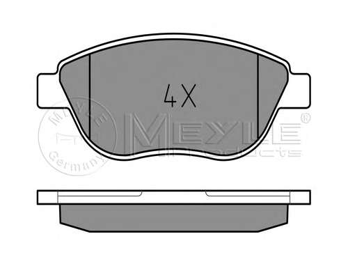 Комплект тормозных колодок, дисковый тормоз