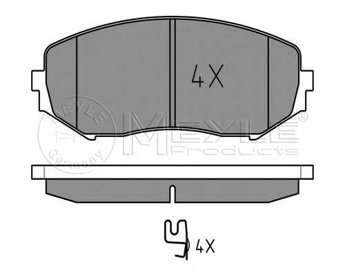 Комплект тормозных колодок, дисковый тормоз