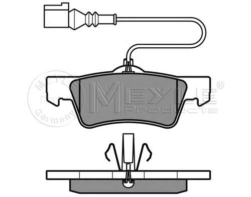 Комплект тормозных колодок, дисковый тормоз