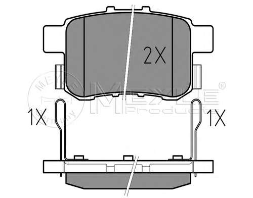 Комплект тормозных колодок, дисковый тормоз