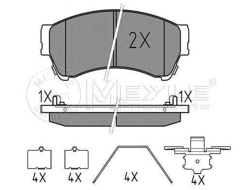 Комплект тормозных колодок, дисковый тормоз