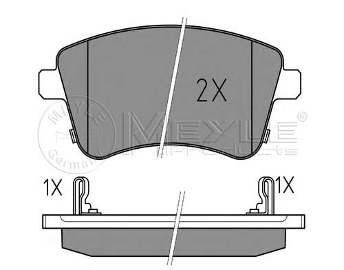 Комплект тормозных колодок, дисковый тормоз
