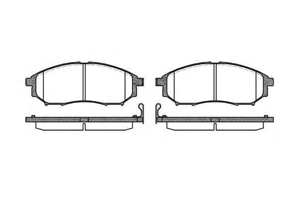 Комплект тормозных колодок, дисковый тормоз