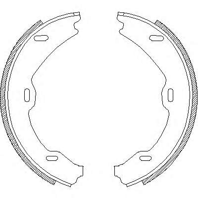 Комплект тормозных колодок, стояночная тормозная система