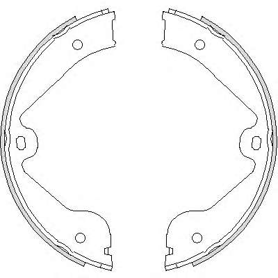 Комплект тормозных колодок, стояночная тормозная система