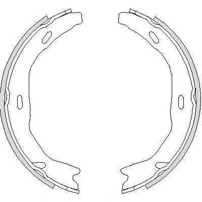 Комплект тормозных колодок, стояночная тормозная система