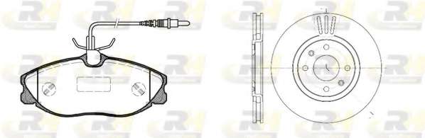 Комплект тормозов, дисковый тормозной механизм