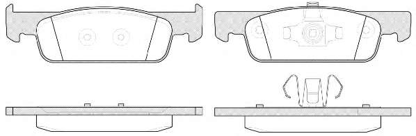 Комплект тормозных колодок, дисковый тормоз