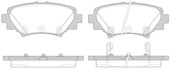 Комплект тормозных колодок, дисковый тормоз