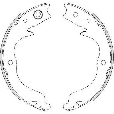 Комплект тормозных колодок, стояночная тормозная система