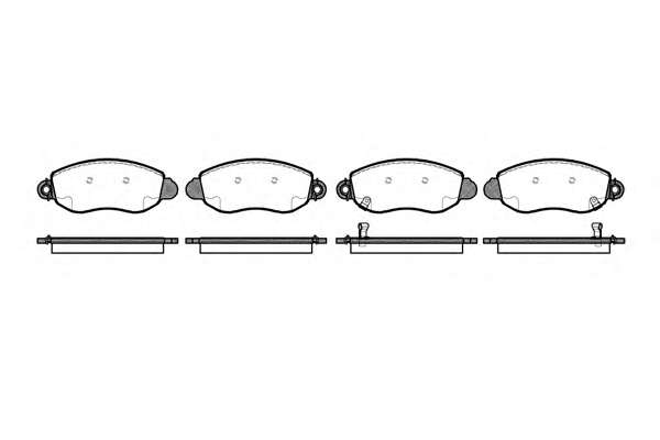 Комплект тормозных колодок, дисковый тормоз