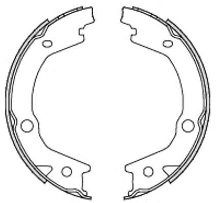 Комплект тормозных колодок, стояночная тормозная система
