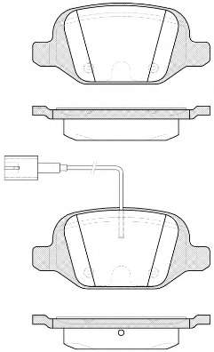 Комплект тормозных колодок, дисковый тормоз