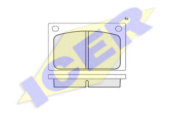 Комплект тормозных колодок, дисковый тормоз