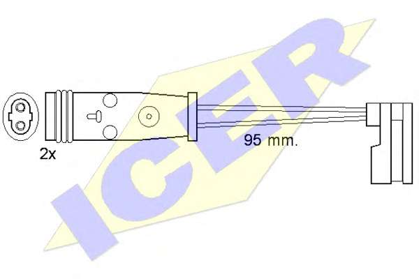 Сигнализатор, износ тормозных колодок