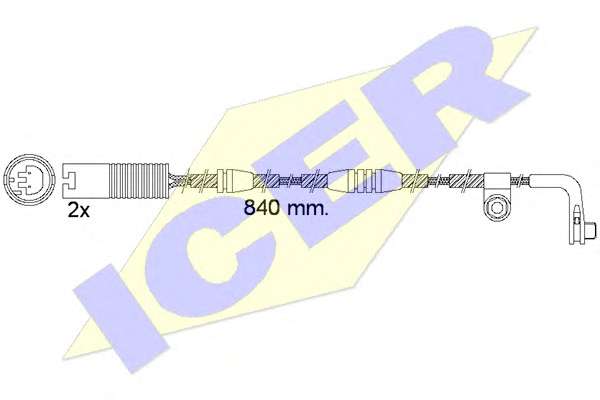 Сигнализатор, износ тормозных колодок