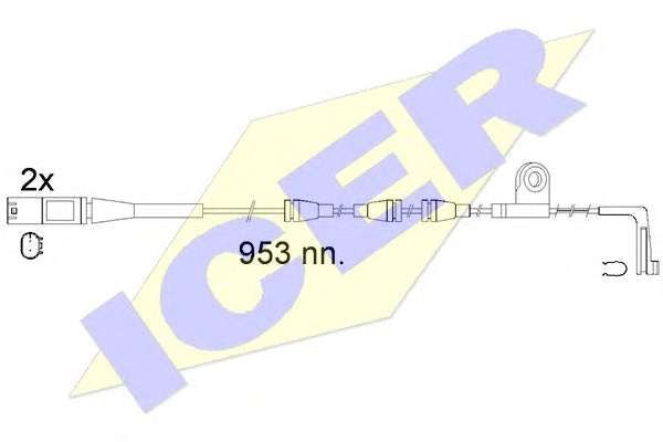 Сигнализатор, износ тормозных колодок