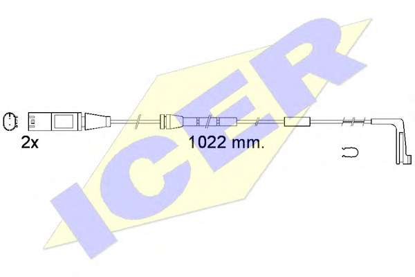 Сигнализатор, износ тормозных колодок
