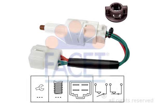 Выключатель фонаря сигнала торможения; Выключатель, привод сцепления (Tempomat)