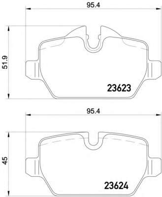 Комплект тормозных колодок, дисковый тормоз