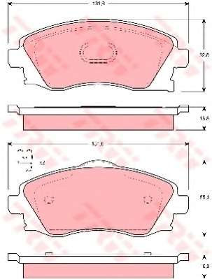 Комплект тормозных колодок, дисковый тормоз