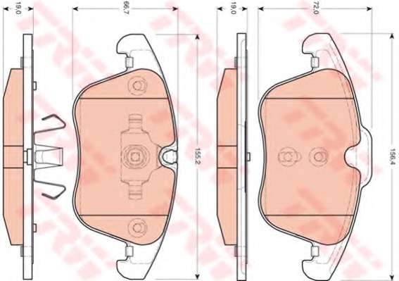 Гальмівні колодки, дискові