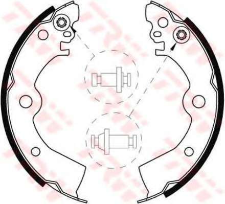 SZCZКKI HAM TRW GS8556 NISSAN ALMERA I 1.4, 1.6, 2.0D 95-00, SUNNY III 1.4, 1.6I, 2.0D 90-95 180X31