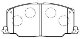 Комплект тормозных колодок, дисковый тормоз