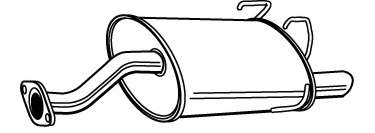 Глушитель выхлопных газов конечный