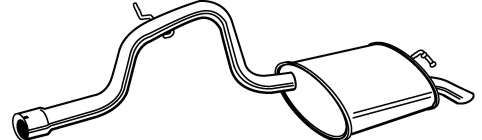 Глушитель выхлопных газов конечный