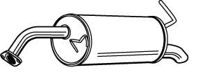 Глушитель выхлопных газов конечный