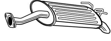 Глушитель выхлопных газов конечный
