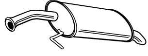 Глушитель выхлопных газов конечный