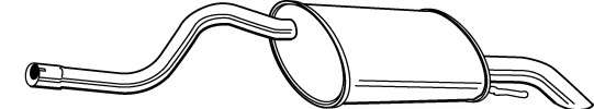 Глушитель выхлопных газов конечный