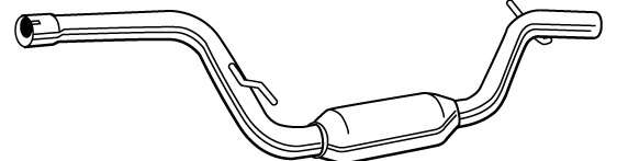 Средний глушитель выхлопных газов