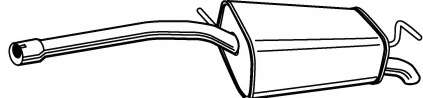 Глушитель выхлопных газов конечный