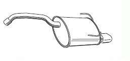 Глушитель выхлопных газов конечный