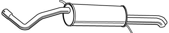 Глушитель выхлопных газов конечный