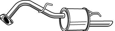 Глушитель выхлопных газов конечный