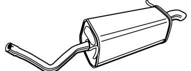 Глушитель выхлопных газов конечный