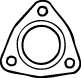 Прокладка, труба выхлопного газа