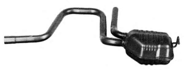 Средний глушитель выхлопных газов