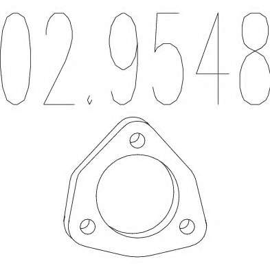 Прокладка, труба выхлопного газа