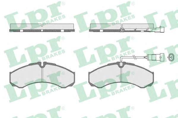 Комплект тормозных колодок, дисковый тормоз