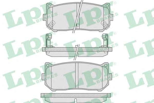 Комплект тормозных колодок, дисковый тормоз